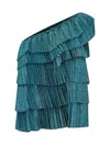 Forte Forte One-shoulder Top In Smeraldo