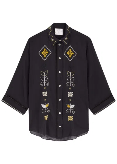 Forte Forte Forte_forte Oniric Blossom Embroidered Voile Shirt