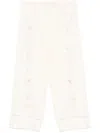 Forte Forte Forte_forte Oniric Blossom Embroidery Linen Drawstring Pants In F47m.0010 Orchidea