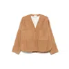 Forte Forte Suede Jacket In Sand