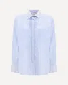 Forte Forte Oversized Cotton Poplin Shirt In Blue