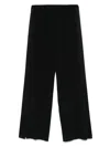 Forte Forte Elastic Waist Casual Pants In Black