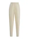 Forte Forte Trousers In Viscose Blend In Beige
