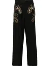 Forte Forte Beaded Tapered Trousers  In Black