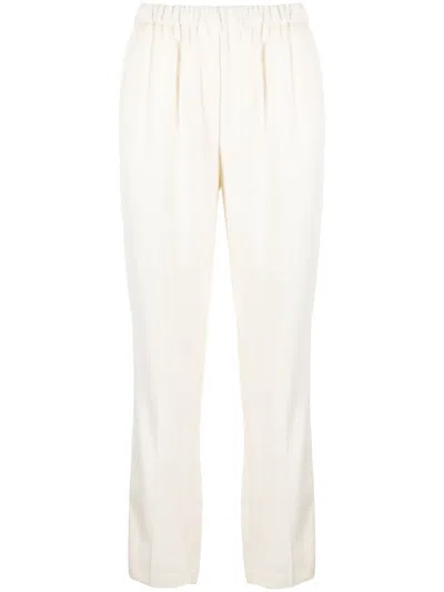 Forte Forte Elasticated High-waisted Trousers In Batida