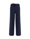 Forte Forte Drawstring Cotton Bull Trousers In Blue