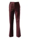 Forte Forte Velvet Straight-leg Trousers In Brown