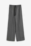 Forte Forte Felted Straight-leg Trousers In Grey