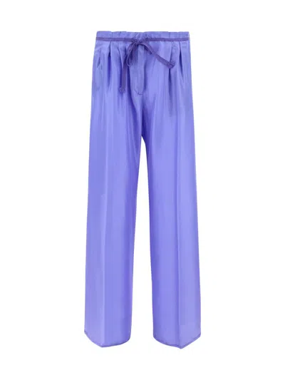 Forte Forte Habotai Pants In Lilac