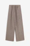 Forte Forte Women Lurex Wide-leg Trousers In Neutral