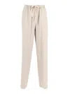 Forte Forte Drawstring Trousers In Neutral