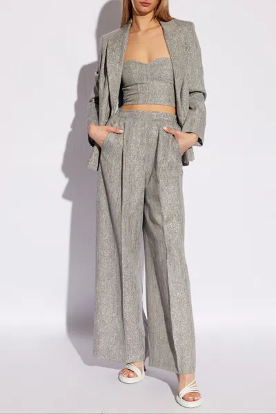 Forte Forte Forte_forte Patterned Top In Grey