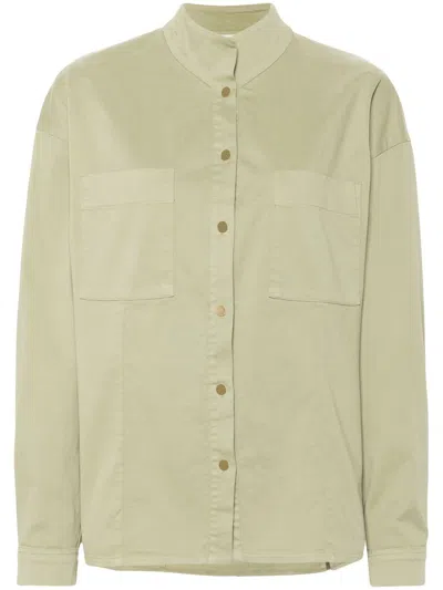 FORTE FORTE FORTE_FORTE PEACHED COTTON TWILL COLLAR SHIRT CLOTHING
