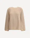 Forte Forte Forte_forte Perforated Rib-knit Pattern Sweater In Pink