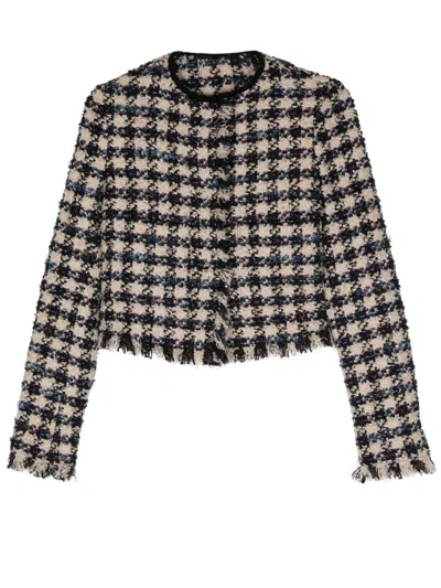 Forte Forte Forte_forte Pied De Coque Tweed Boxy Jacket