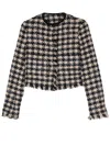 Forte Forte Forte_forte Pied De Coque Tweed Boxy Jacket In Beige