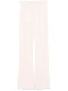 Forte Forte Women Pleated Crepe Trousers In Pink