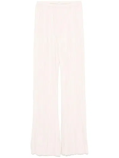 FORTE FORTE FORTE_FORTE PLEATED CREPE TROUSERS