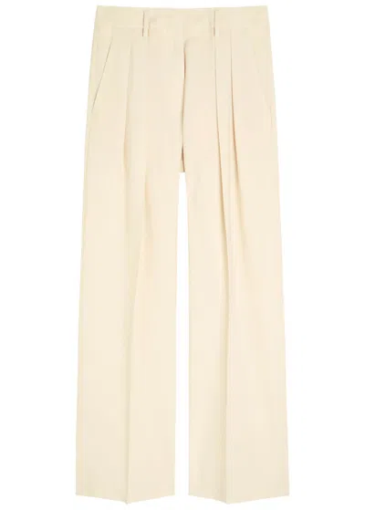 Forte Forte Forte_forte Pleated Woven Trousers In White