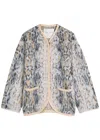 Forte Forte Multicolor Knit Cardigan With V Neck In Wool Blend Woman In Multi