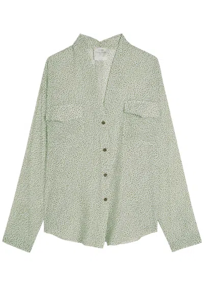 Forte Forte Forte_forte Printed Cotton And Silk-blend Shirt In Green
