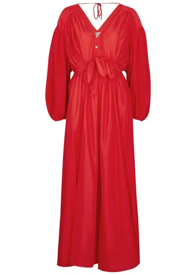 Forte Forte Forte_forte Red Silk-satin Maxi Dress