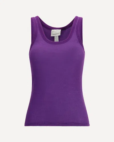 Forte Forte Multicolor Fleece Wool Top In Purple