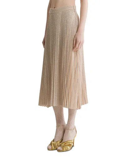 Forte Forte Forte_forte Rising Sun Soleil Plisse Skirt In Neutral