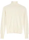 Forte Forte High-neck Fine-knit Jumper In Cream