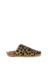 Forte Forte Pony-hair Spotted Sandals In Brown
