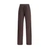 Forte Forte Satin Jogger Pants In Brown