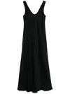 Forte Forte Women Satin Long Dress In Black