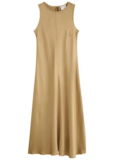 Forte Forte Forte_forte Satin Midi Dress In Beige