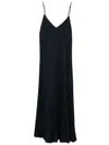 Forte Forte Midikleid Aus Satin In Blue