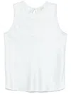 Forte Forte Forte_forte Satin Sleeveless Top In Clear Blue