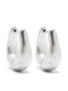 Forte Forte Sculptural Earrings In Grey