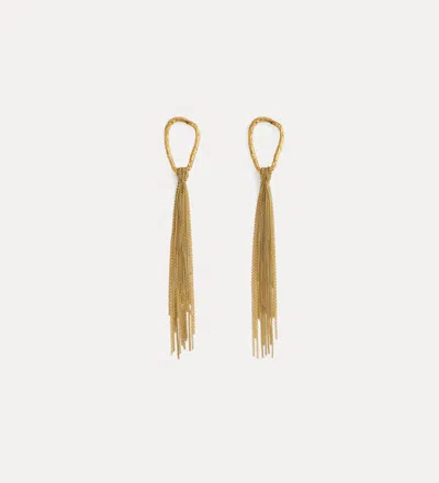 Forte Forte Forte_forte Sculpture Fringed Earrings Accessories In Gold