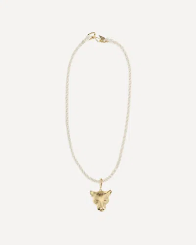 Forte Forte Puma-pendant Necklace In Gold