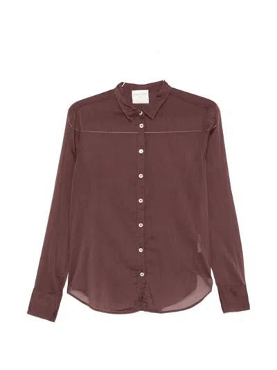Forte Forte Polo-collar Shirt In Brown