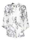 Forte Forte The Secret Lily Silk Shirt In Purple