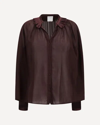 FORTE FORTE FORTE_FORTE SHIRT WITH FRINGED COLLAR