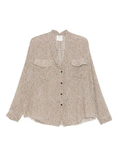 FORTE FORTE FORTE_FORTE POLKA DOT 'MY SHIRT' SHIRT WITH PATCH POCKETS