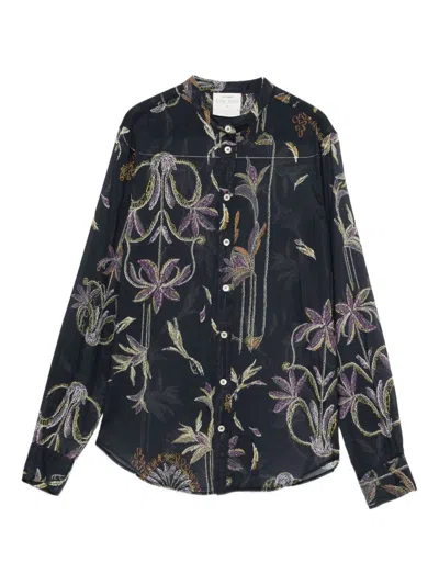 FORTE FORTE FORTE_FORTE BLUE SHIRT IN COTTON AND SILK