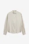 Forte Forte Forte_forte Heavy Stretch Silk Satin Kimono Shirt Clothing In Multi