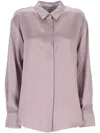 Forte Forte Classic Button-up Top In Purple