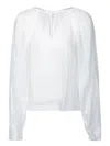 Forte Forte Bohemian Cotton And Silk Shirt In White