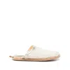 Forte Forte Rhinestone-embellished Slides In Neutrals/metallic