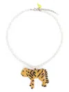Forte Forte Short Beaded Necklace In F47m.9002 Red Tiger