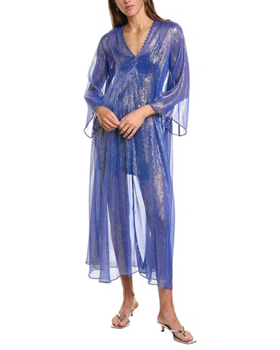 Forte Forte Forte_forte Silk-blend Maxi Dress In Blue