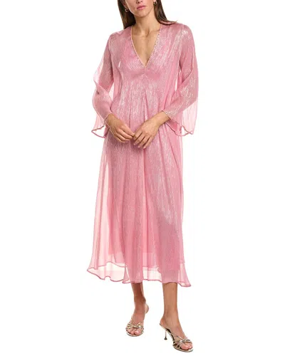 Forte Forte Forte_forte Silk-blend Maxi Dress In Pink